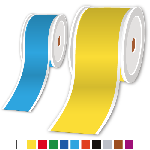 image d'un exemple de rouleau continu de notre imprimante MP100 disponible avec plusieurs couleurs
