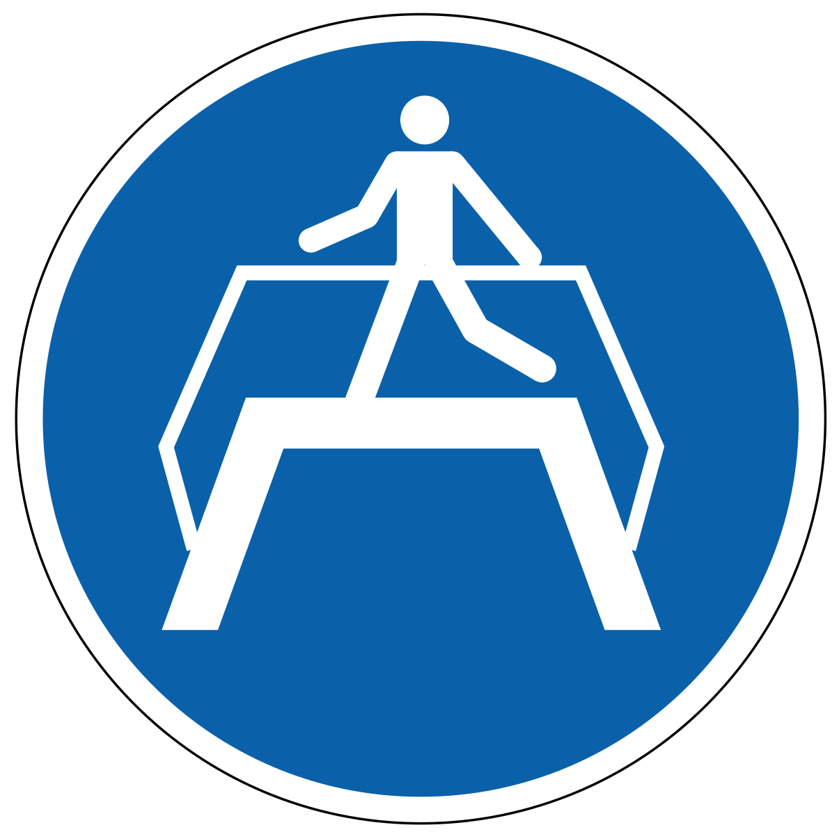 Utiliser la passerelle - étiquettes et panneaux d'obligation et de consigne