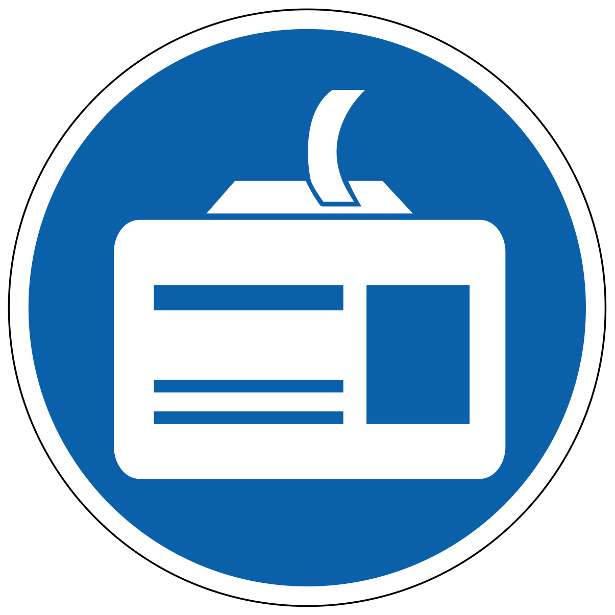 Enregistrement personnalisé obligatoire - étiquettes et panneaux d'obligation et de consigne