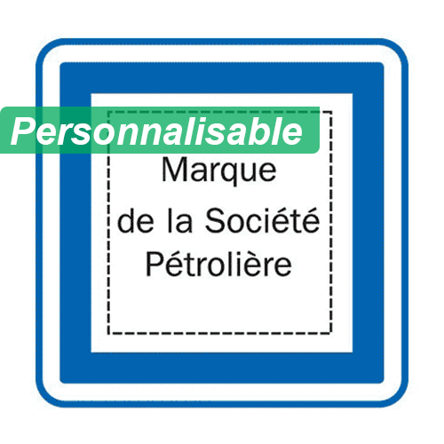 Panneau marque du poste de distribution de carburant CE15e