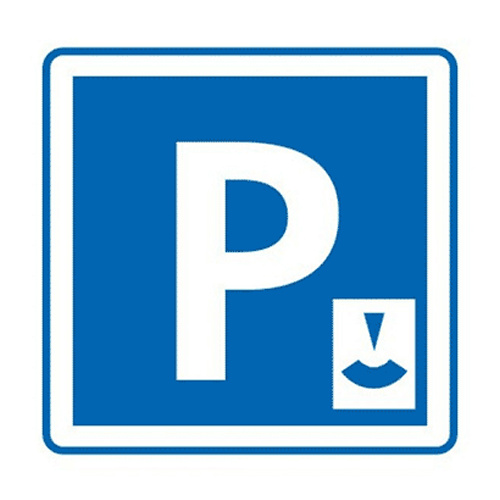 Panneau parking gratuit par contrôle de disque C1b