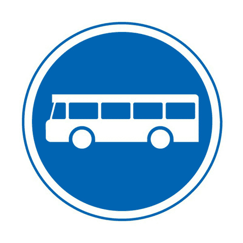Panneau voie réservée aux transport en commun B27a