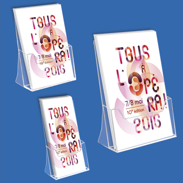 Porte-brochures de comptoir simple-case