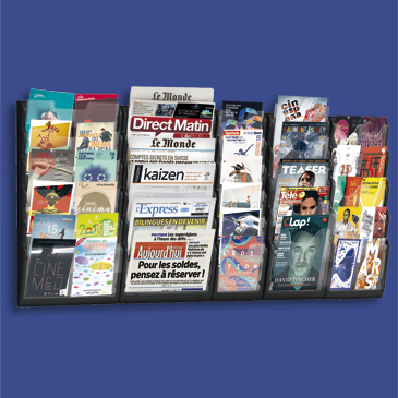 Présentoirs colonnes multi-cases