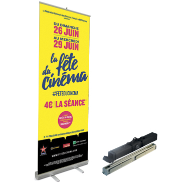 Roll-up/enrouleur vierge pour salons et foires