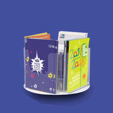 Tourniquets de comptoir 4 cases - Différents formats
