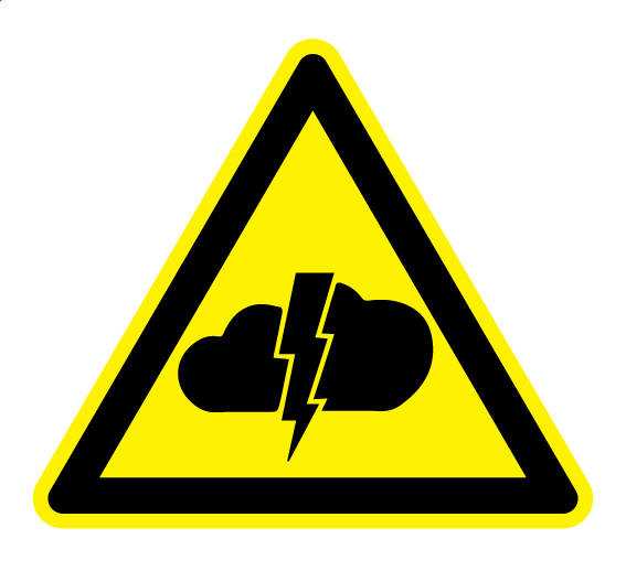 Foudre - W256 - étiquettes et panneaux de danger et de prévention