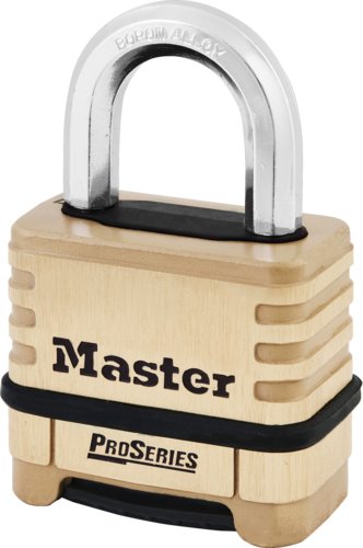 Cadenas Pro Series à combinaison reprogrammable - corps en laiton -  anse en alliage de bore- Master Lock- Preventimark