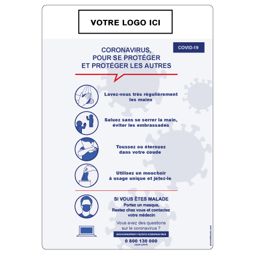 Étiquette consignes COVID-19