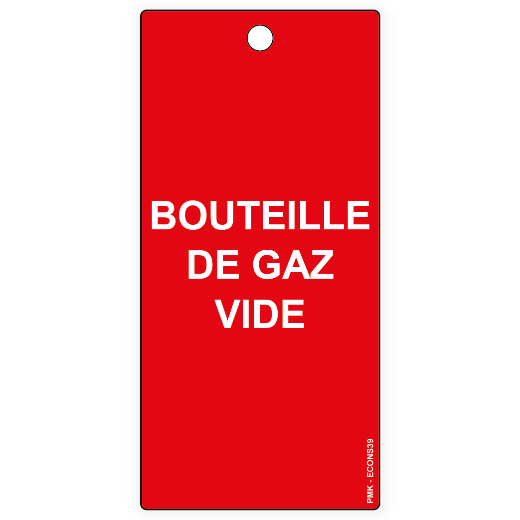 Bouteille de gaz vide