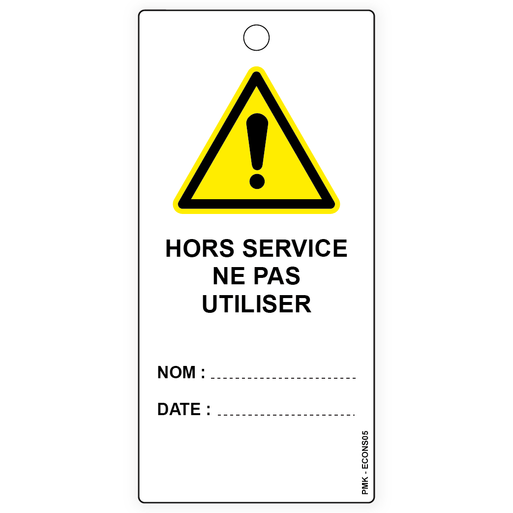 Hors service ne pas utiliser