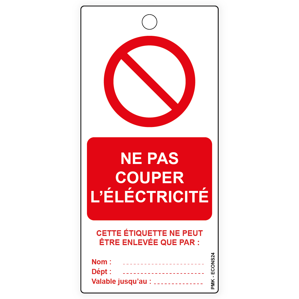 Ne pas couper l'éléctricité