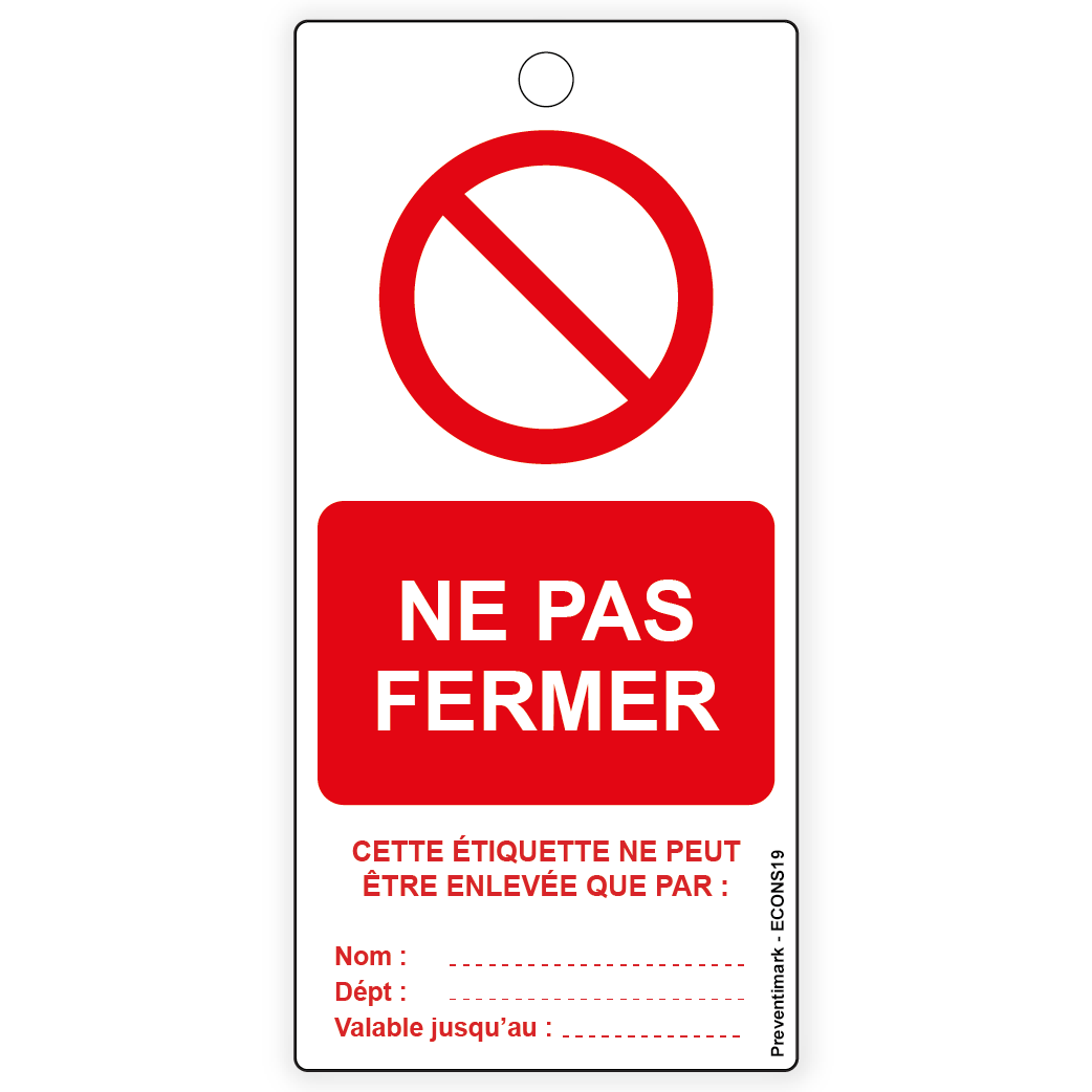 Ne pas fermer
