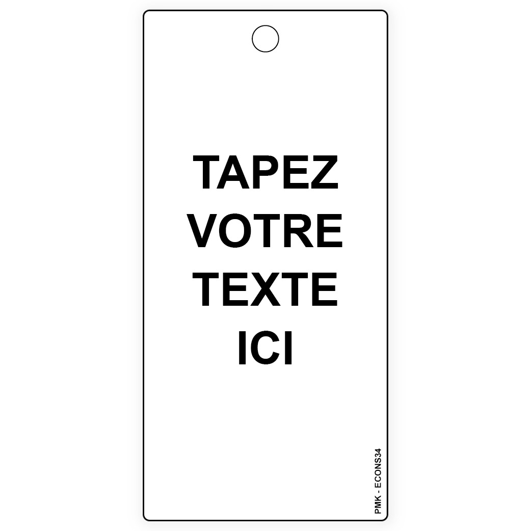 Votre texte et votre pictogramme personnalisable