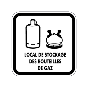 Local de stockage des bouteilles de gaz