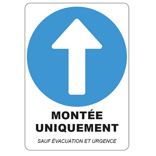 Marquage au sol adhésif- étiquette montée uniquement