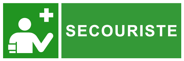 Secouriste - E298 - étiquettes et panneaux d'évacuation, de sauvetage et de secours - paysage