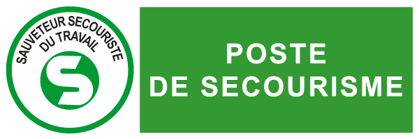 Poste de secourisme - E300 - étiquettes et panneaux d'évacuation, de sauvetage et de secours - paysage
