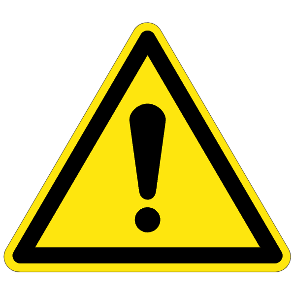 Signal général - W001 - ISO 7010 - étiquettes et panneaux de danger et de prévention