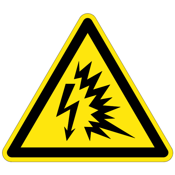 Danger arc électrique - W042 - ISO 7010 - étiquettes et panneaux de danger et de prévention