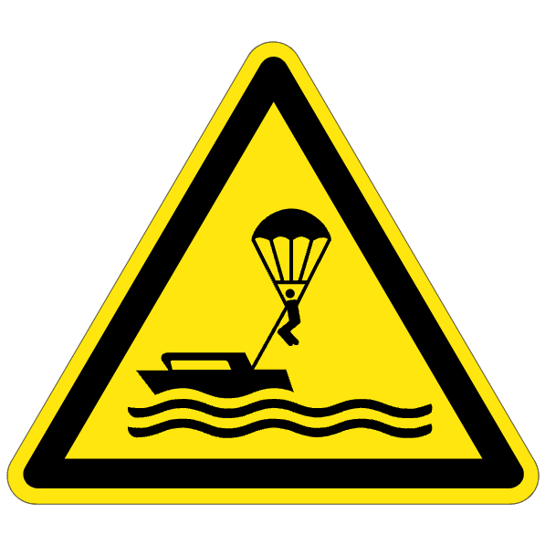 Parachutes ascensionnels - W063 - ISO 7010 - étiquettes et panneaux de danger et de prévention