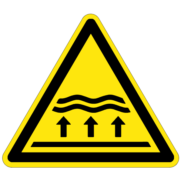 Zone inondable - W077 - ISO 7010 - étiquettes et panneaux de danger et de prévention