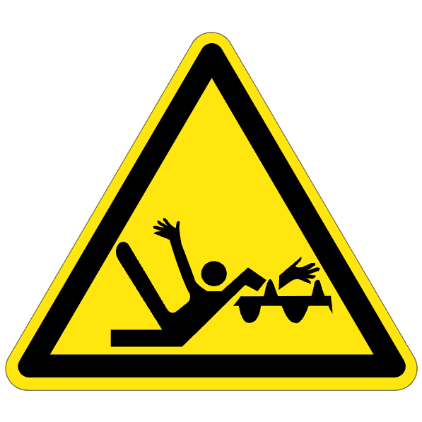 Lame de rotation - W120 - étiquettes et panneaux de danger et de prévention