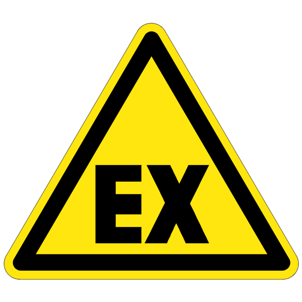 Atmosphère explosive ATEX - W152 - étiquettes et panneaux de danger et de prévention
