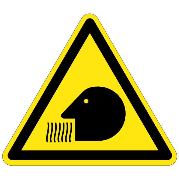 Risque d'inhalation - W195 - étiquettes et panneaux de danger et de prévention
