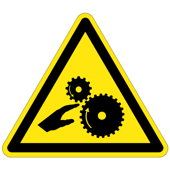 Attention aux mains Engrenages - W212 - étiquettes et panneaux de danger et de prévention