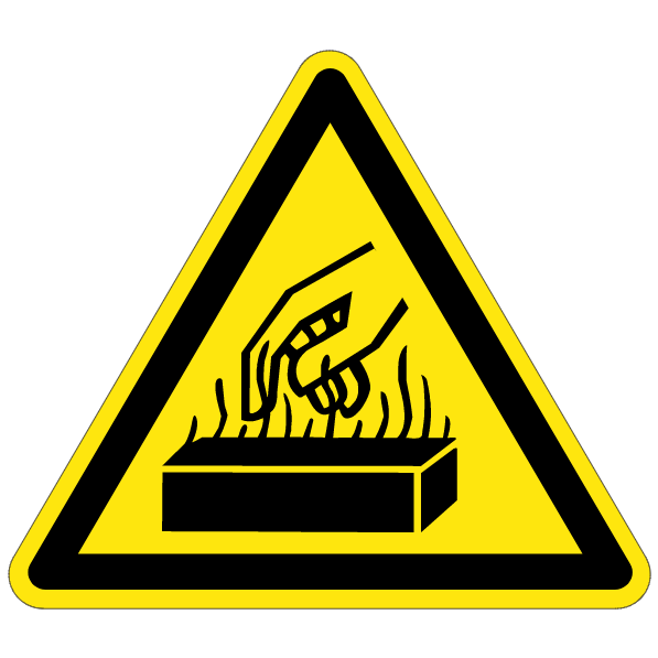 Risque de brûlure - W226 - étiquettes et panneaux de danger et de prévention