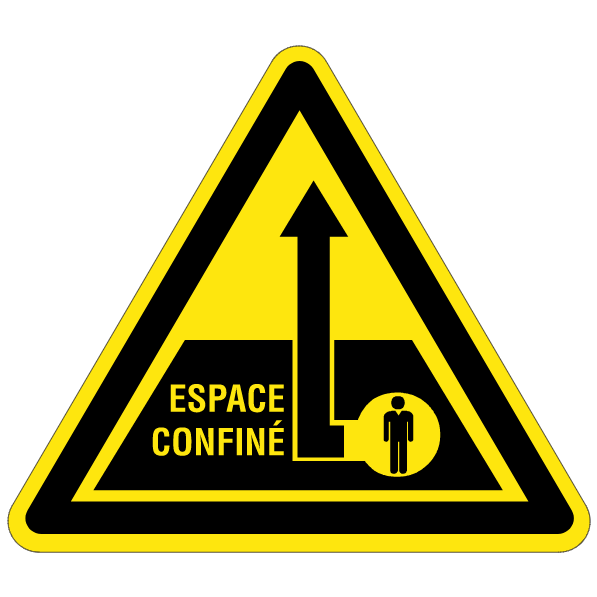 Espace confiné - W227 - étiquettes et panneaux de danger et de prévention