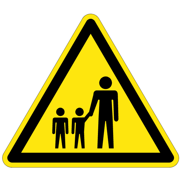 Attention enfants - W232 - étiquettes et panneaux de danger et de prévention