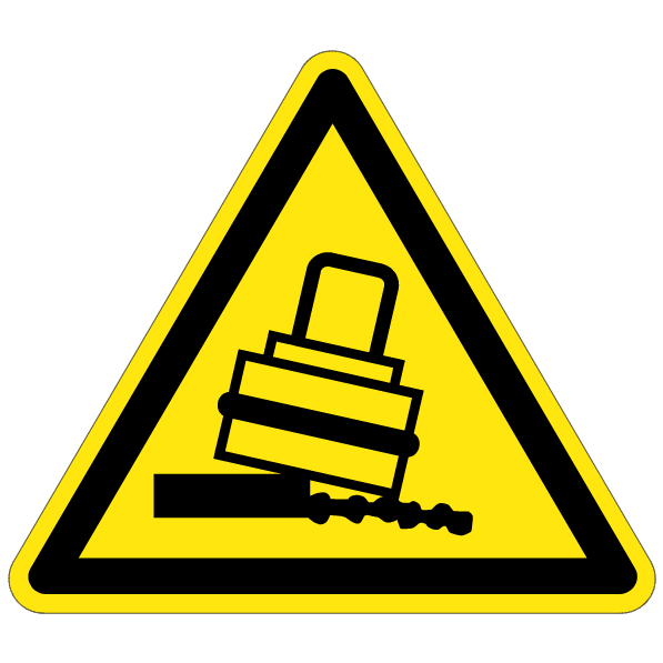 Risque de basculement - W236 - étiquettes et panneaux de danger et de prévention