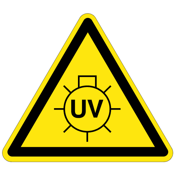 Lampe UV - W240 - étiquettes et panneaux de danger et de prévention