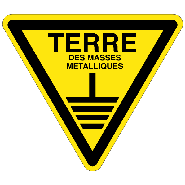 Terre - W403 - étiquettes et panneaux de danger et de prévention