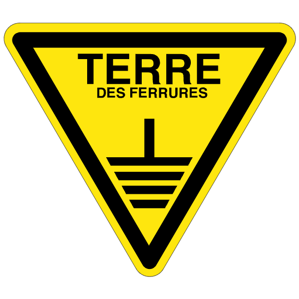 Terre - W404 - étiquettes et panneaux de danger et de prévention