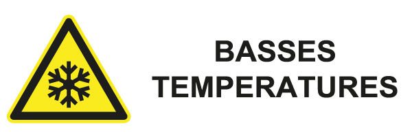 Basses températures - W549 - étiquettes et panneaux de danger et de prévention - picto et texte paysage