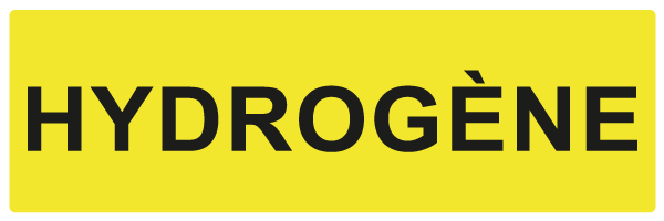 Hydrogène - W928 - étiquettes et panneaux de danger et de prévention - texte paysage