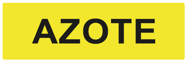 Azote - W939 - étiquettes et panneaux de danger et de prévention - texte paysage