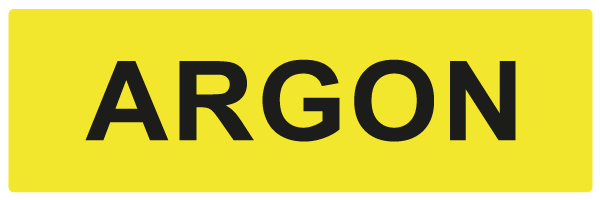 Argon - W940 - étiquettes et panneaux de danger et de prévention - texte paysage