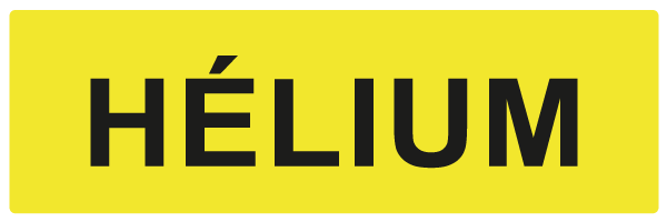 Hélium - W941 - étiquettes et panneaux de danger et de prévention - texte paysage