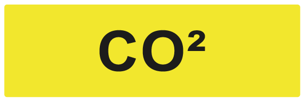 CO2 - W942 - étiquettes et panneaux de danger et de prévention - texte paysage