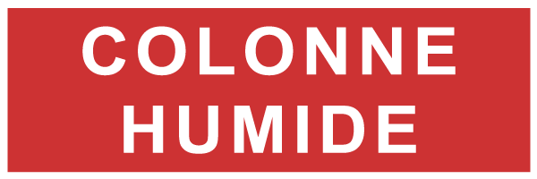 Colonne humide - F126 - étiquettes et panneaux d'incendie et de sécurité - texte paysage