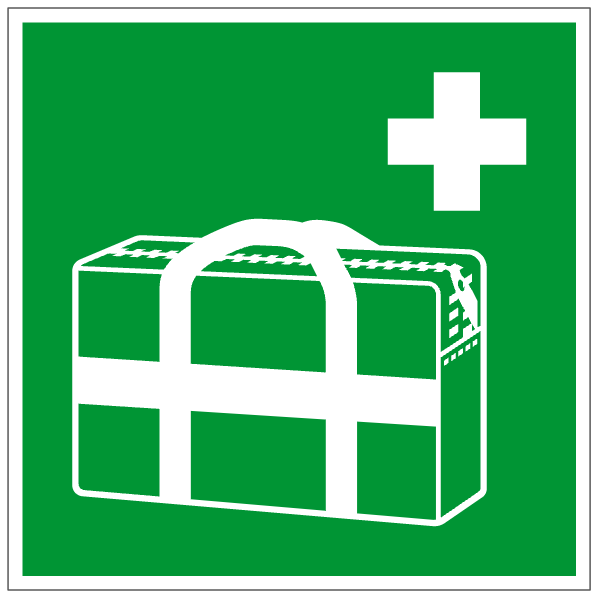 Sac médical d'urgence - E027 - ISO 7010 - étiquettes et panneaux d'évacuation, de sauvetage et de secours