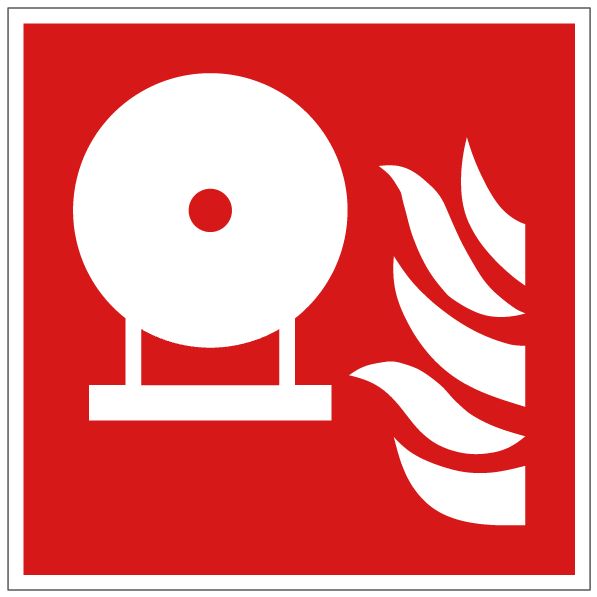 Extincteur d'incendie fixe - F013 - ISO 7010 - étiquettes et panneaux d'incendie et de sécurité