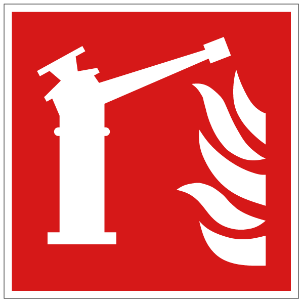 Moniteur d'incendie - F015 - ISO 7010 - étiquettes et panneaux d'incendie et de sécurité