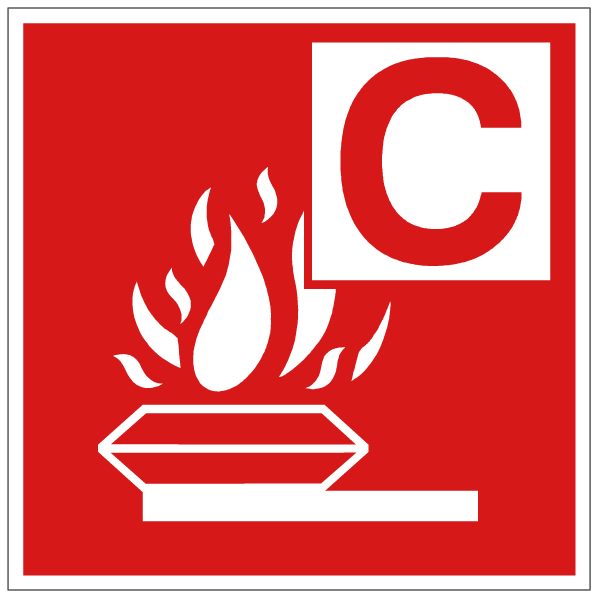 Feux de gaz - F036 - étiquettes et panneaux d'incendie et de sécurité