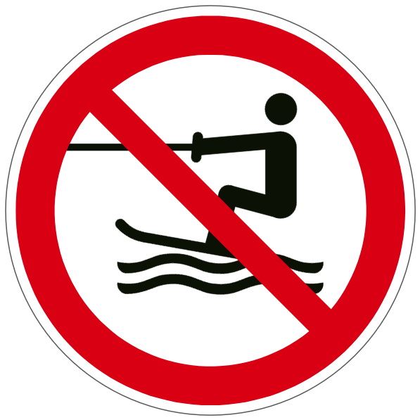 Scooters des mers interdits - P058 - ISO 7010 - étiquettes et panneaux d'interdiction et de restriction