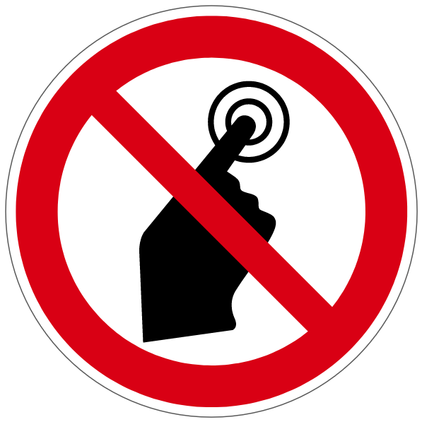 Ne pas sonner - P187 - étiquettes et panneaux d'interdiction et de restriction